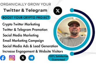 do crypto twitter marketing, instagram promotion for super fast growth