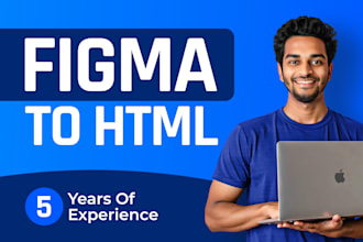 convert figma to html css responsive website