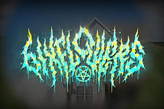 design a brutal death metal logo