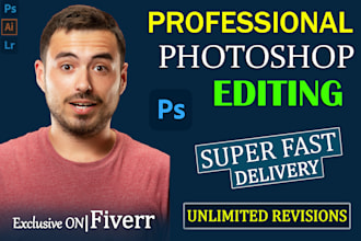 do skin and face retouching or portrait skin touch up professional headshot edit