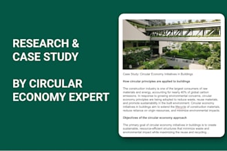 write circular economy case studies