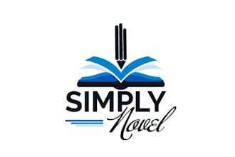 make minimal modern educational publishing logo