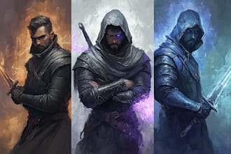 make beautiful sci fi, fantasy, dnd character portraits