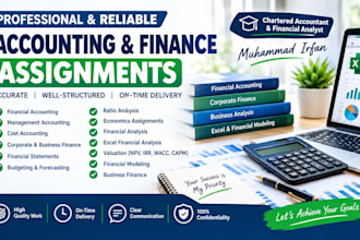 do financial analysis, accounting and finance assignments