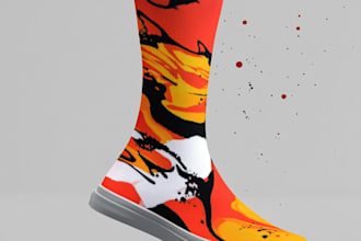 design custom sneakers socks for your brands and streetwear
