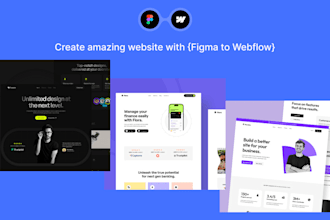 design and build a responsive webflow website