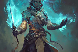 make amazing d and d character for you
