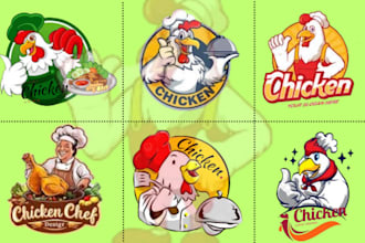design food bbq restaurant cafe fast food and sweet logo
