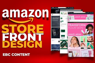 design high converting amazon storefront and aplus content for your brand
