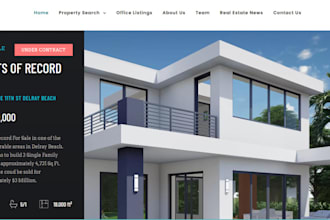 develop real estate investor website, real estate idx in wordpress, wix