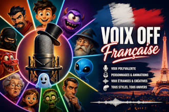 record a french voice over for any video game or animation