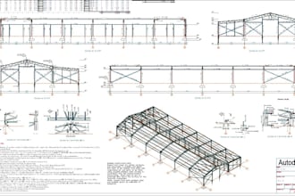 provide professional structural detailing and 3d modeling using advance steel