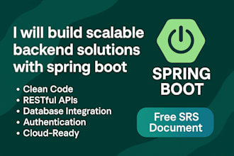 build secure and scalable spring boot rest apis with full database integration