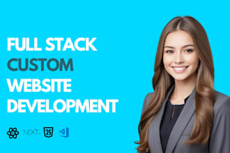 do website development, full stack developer frontend developer