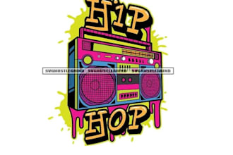 draw music radio hip hop dj TV entertainment logo