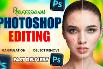 do any photoshop image editing job, and photo manipulation, background removal