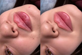 do natural retouching for beauty, pmu and cosmetic photos