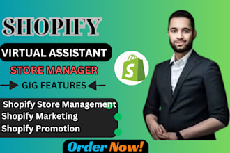 shopify virtual assistant store manager shopify sales marketing shopify va