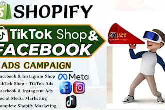 do shopify dropshipping marketing, tiktok ads,  boost organic website traffic