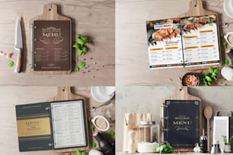 do restaurant menu design, luxury menu or digital menu