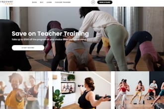 build a website for personal trainer, fitness trainer, coach, yoga, gym website