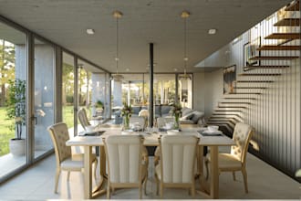 renovate 3d residential interior in blender, model cgi luxury livingroom setting