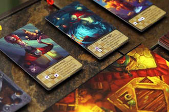 design custom card game board game tcg card template or frame ccg poker card nft