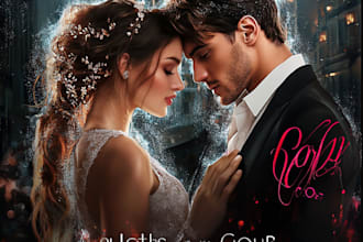 design high quality romance book or ebook cover