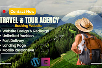 design modern travel agency wordpress website tour guide website tourism website