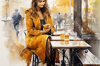 draw your picture like a digital oil painting portrait gift
