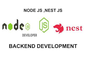 be your backend web developer in node js and nest js