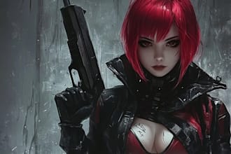 draw cyberpunk art anime illustration digital art for you