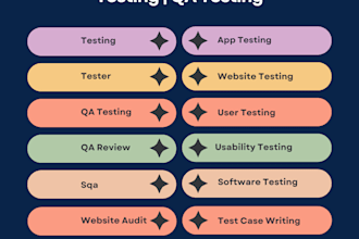 do website testing UI UX testing app testing QA testing