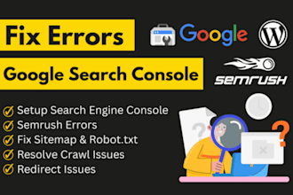 index google search console semrush technical SEO expert website audit