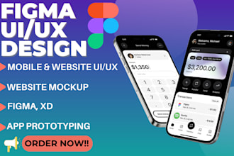 do UI UX design mobile app ui ux design website figma UI UX design