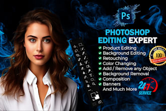 do any photoshop editing, photo manipulation and background removal