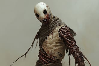 do realistic fantasy horror character from your imagination