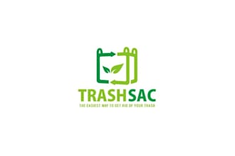 make improvement trash hauling service logo