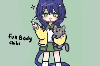 draw cute anime chibi character