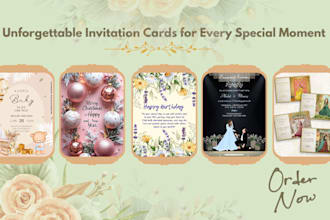designs custom invitations and greeting cards for any occasion