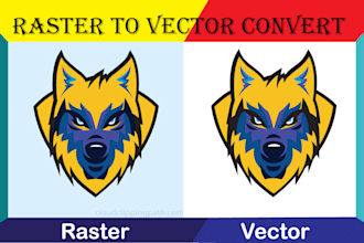 convert raster to vector high quality vector tracing in 24h