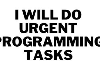 do urgent java python c javascript flask ruby on rails tasks