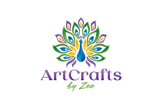 design awesome art crafts logo