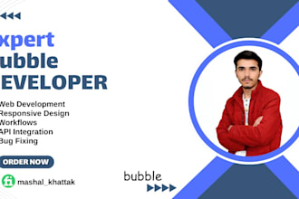 develop your website or app with bubble io and fix any bug issues