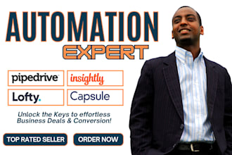setup less annoying capsule crm workflow do insightly lofty pipedrive automation