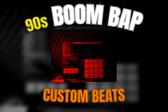 a custom 90s boom bap hip hop beat