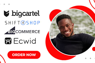 do shift4shop, big cartel, ecwid, bigcommerce store website design and redesign