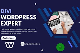 build a responsive wordpress website with divi theme