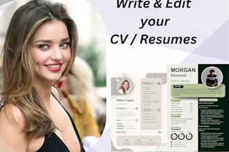 professionally design  ,edit and  upgrade  your CV and resumes