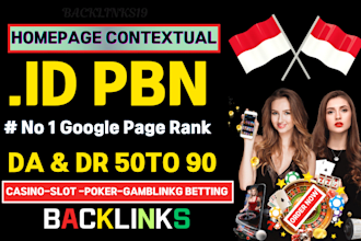 create indonesia homepage baclinks